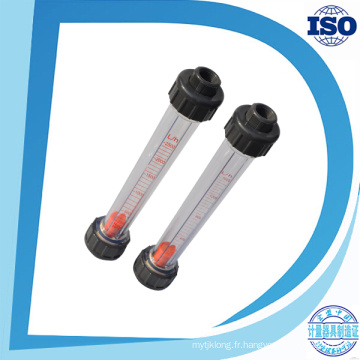 Débitmètre d&#39;instrument à eau de qualité supérieure bon marché Capteur de débit liquide Débitmètre en plastique à tube transparent
